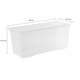 image 5 of Wham Crystal 2 x 133L Stackable Plastic Storage Boxes with Lids Clear Clear