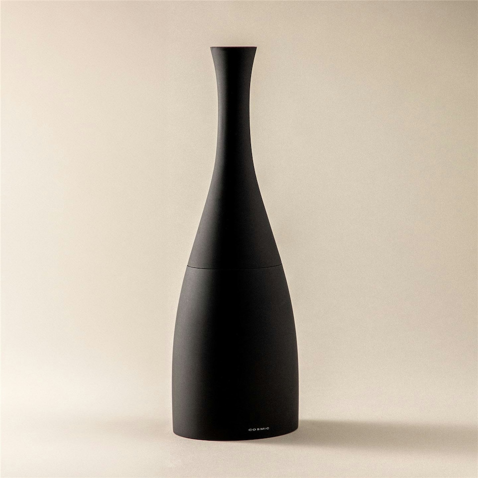 image 1 of Cosmic Toilet Brush Holder with Durable Resin for Bathroom Matt Black