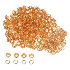 5mm Brass Eyelets with Washers for Arts & DIY Projects - 100 Pcs