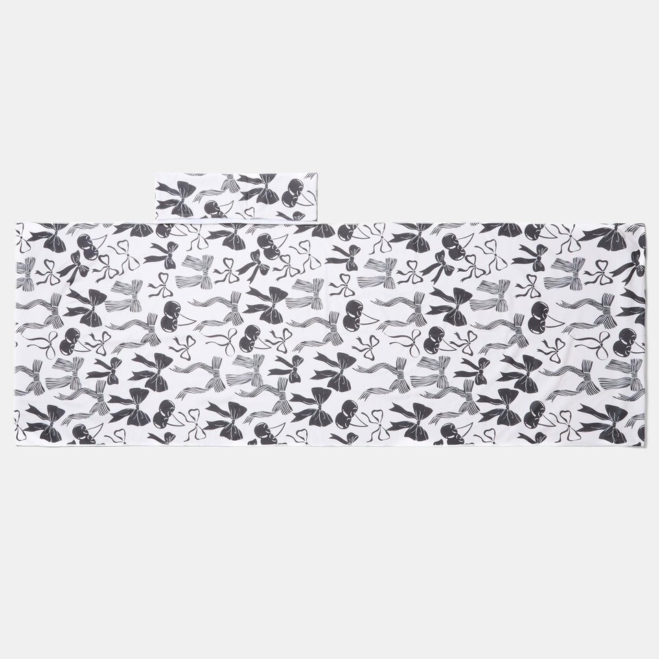image 1 of OHS Bows Beach Towel with Bag Quick Dry Absorbent Travel Spa