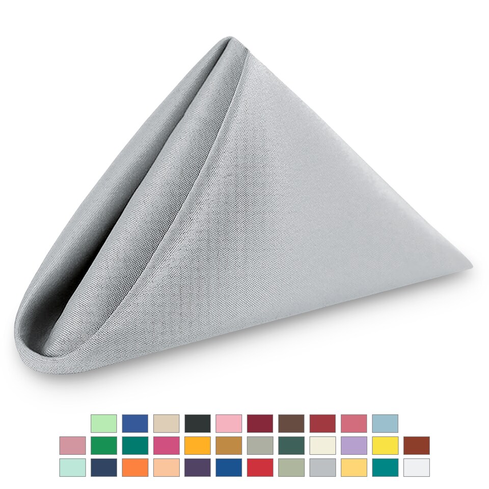 image 1 of 1pc Polyester Table Napkins, Wrinkle-Resistant Cloth Napkin - 20 Inch