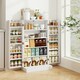 image 9 of COSTWAY Kitchen Cupboard Buffet Pantry Cabinet with Countertop White