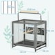 image 2 of PawHut Parrot Cage, Travel Carry Pet Bird Cage Cockatiel w/ Metal Handle