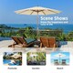 image 10 of COSTWAY 3M Outdoor Patio Umbrella Garden Parasol w/ 8 Ribs N/A