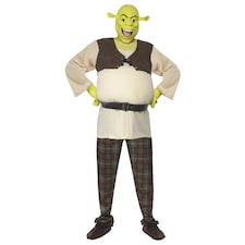 Shrek Mens Costume Set - Cream/Brown - M M