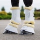 image 3 of LeMieux Motionflex Over Reach Boot with Fleece Edge White | Small