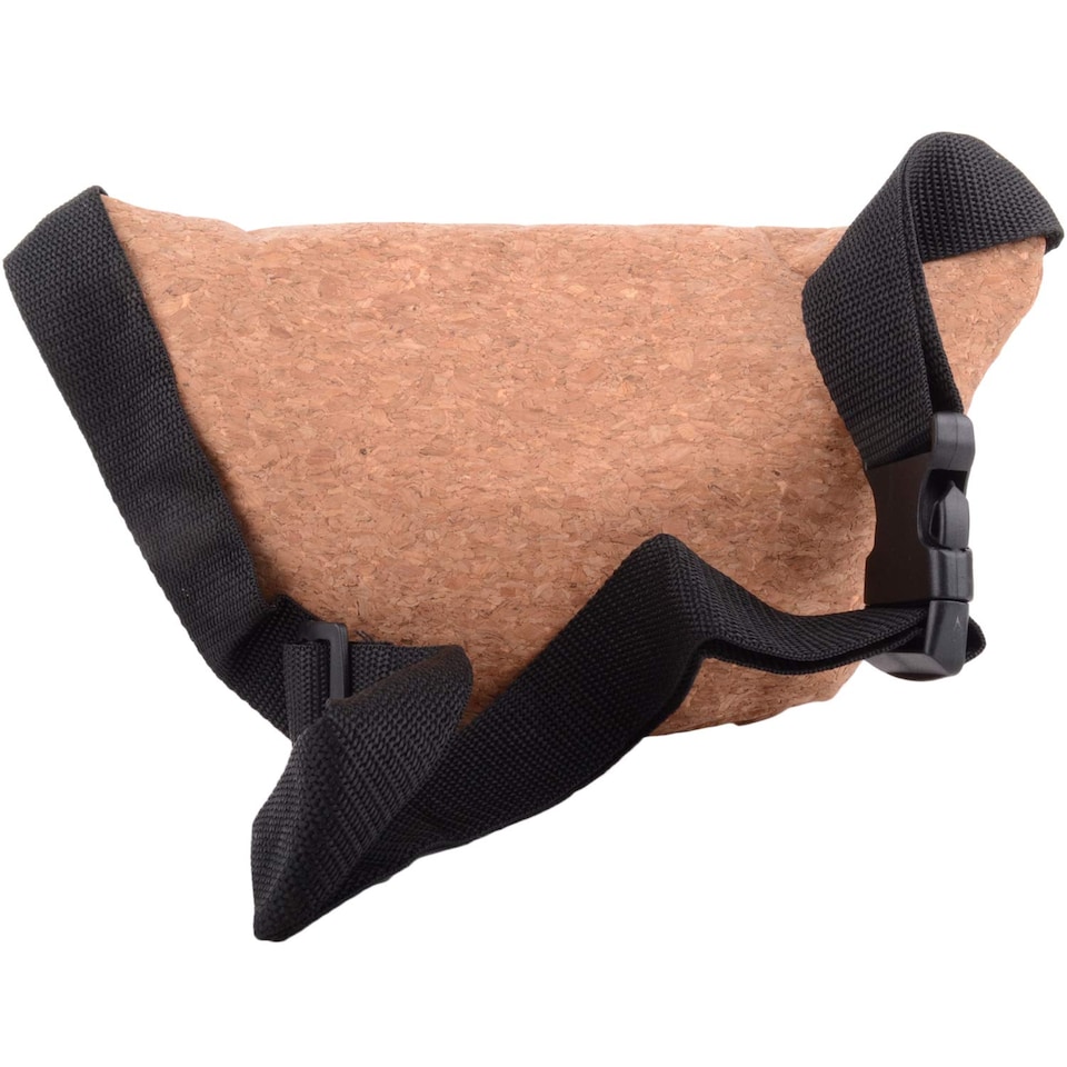 image 1 of Lorenz Womens Travel / Holiday Cork Waist Bag / Bumbag with Floral Design | Brown | Wild Flowers
