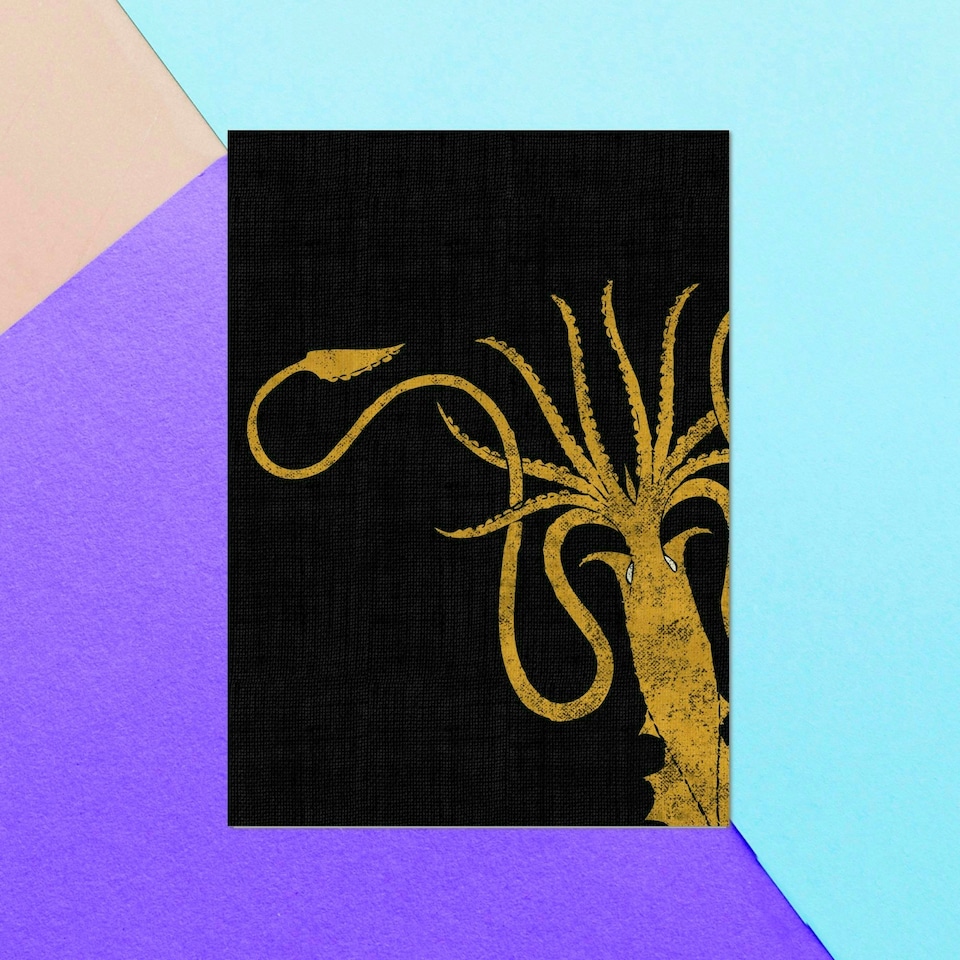 Official Game of Thrones House Greyjoy Greetings Card