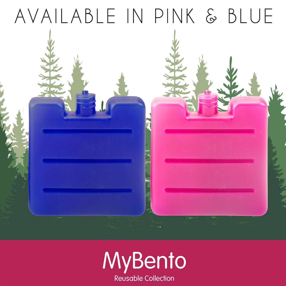 image 1 of PMS Cooler Ice Block 3-Pack, Berry Pink - Reusable 100ml Cool Packs