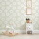 image 3 of Ditsy Daisy Wallpaper in Soft Green Multi