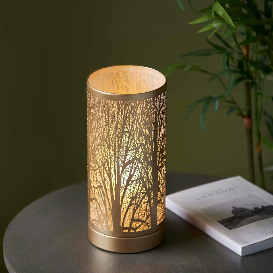 image 1 of Mason Antique Brass Touch Table Lamp