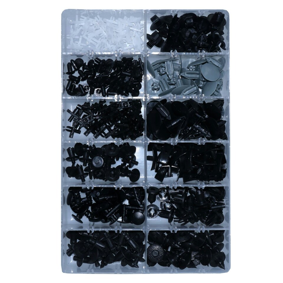 image 1 of Volvo Trim Clips Rivets Retaining Retainer Grommet Clip 350pc Assortment Fixings