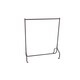 image 4 of Oypla 4ft Garment Clothes Rail Super Heavy Duty All Metal Black Black | One Size