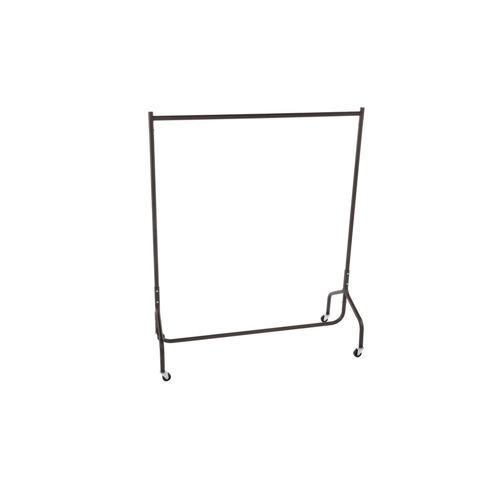 image 1 of Oypla 4ft Garment Clothes Rail Super Heavy Duty All Metal Black Black | One Size