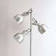 image 2 of ValueLights Albie Chrome 3 Way Adjustable Directional Floor Lamp