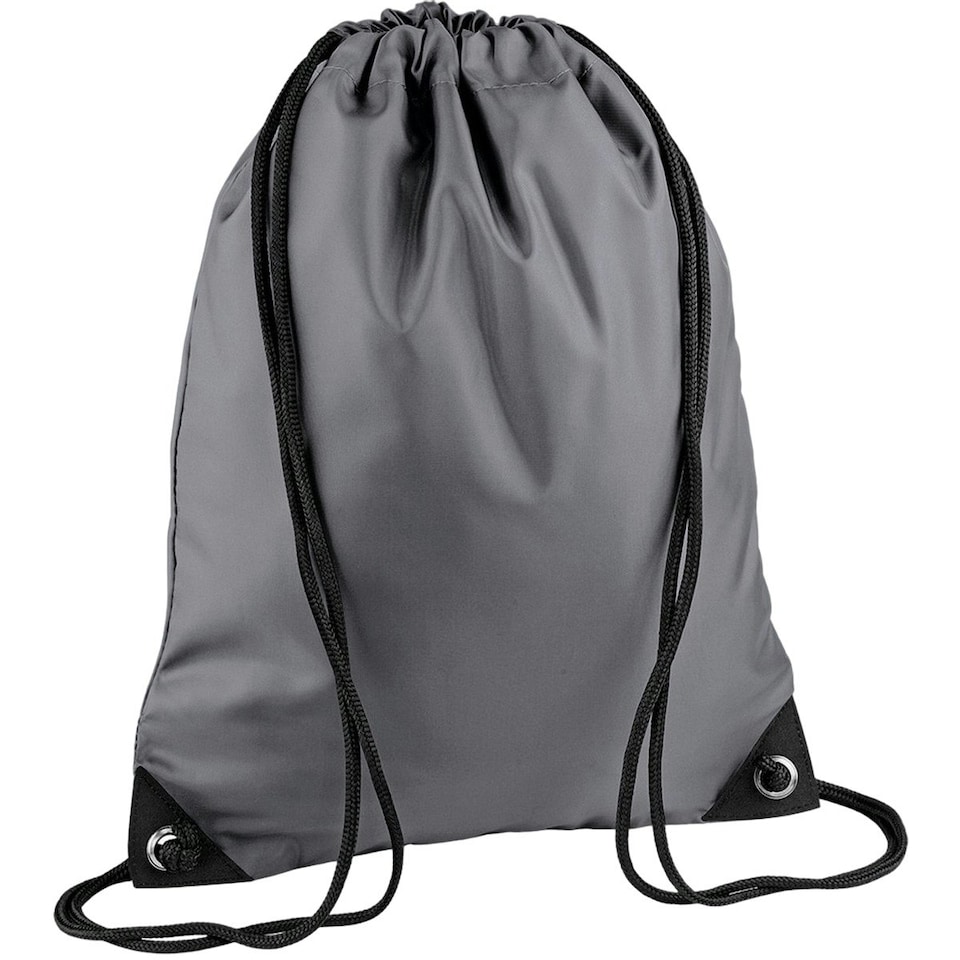 image 1 of Bagbase Premium Gymsac Water Resistant Bag (11 Litres) - Graphite - One Size | Multi | One Size