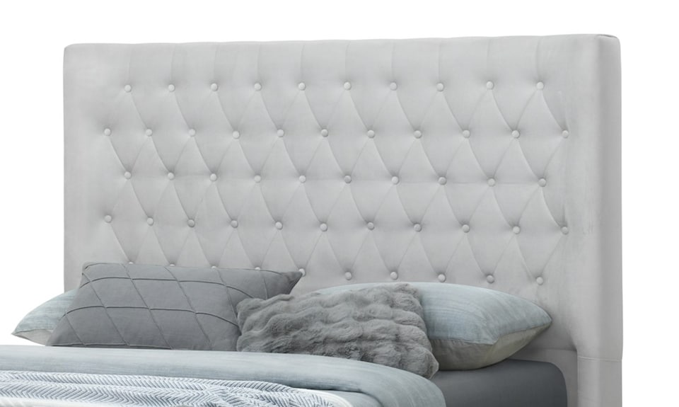 image 1 of Sareer 5FT Oscar Grey Bed Frame | Grey | King