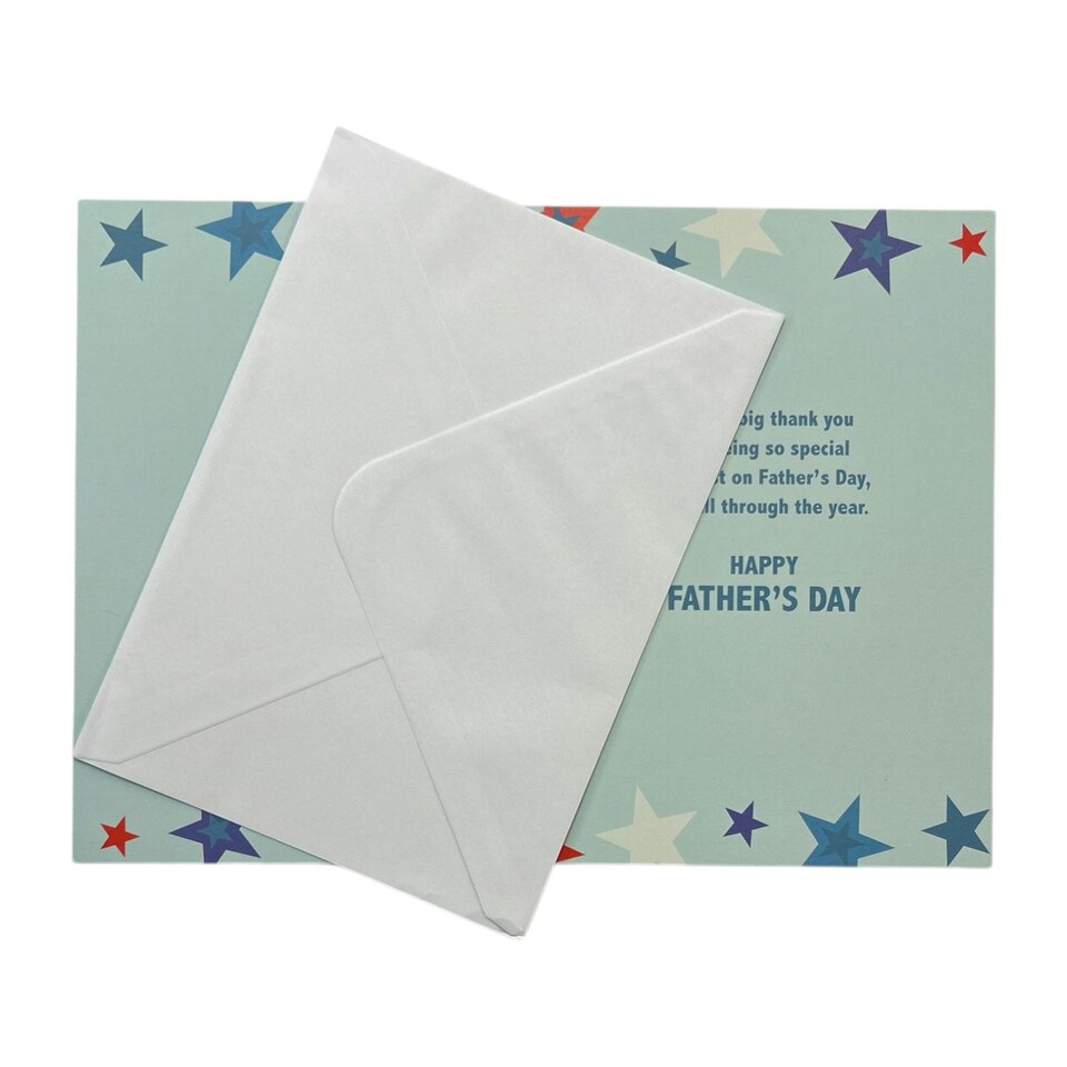 image 1 of To My Husband Colourful Stars Design Father's Day Card