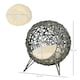 image 2 of PawHut Rattan Elevated Cat House Kitten Bed Pet Furniture w/ Cushion Grey