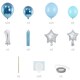 image 2 of Blue First Birthday DIY Premium Balloon Kit
