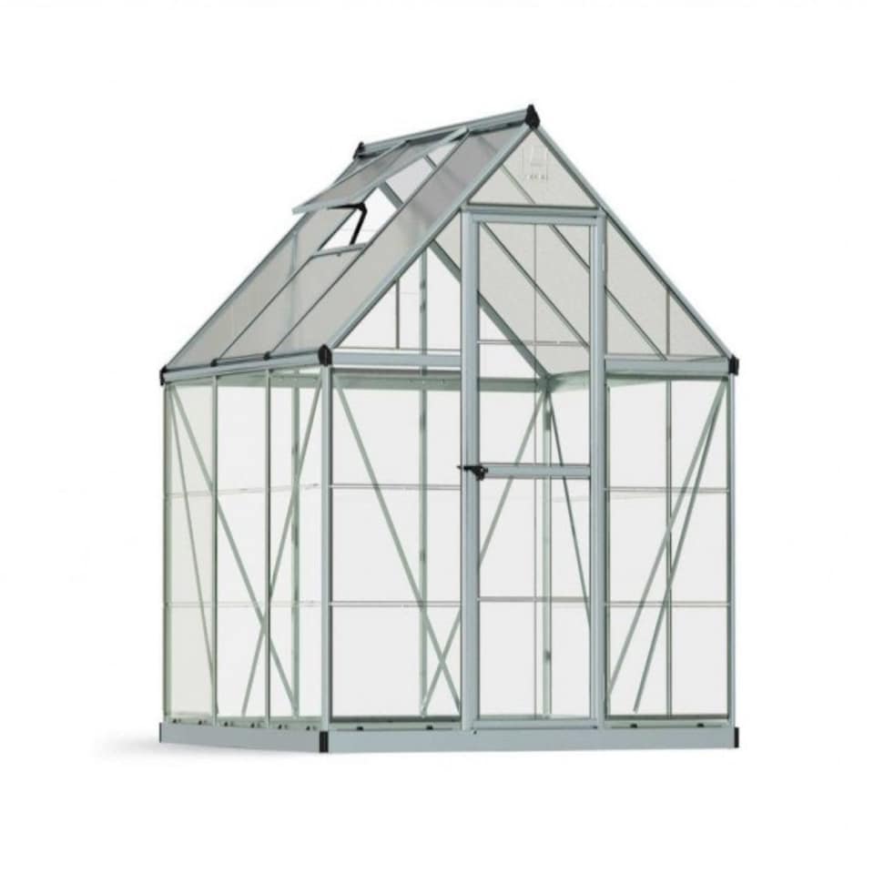 image 1 of Greenhouse Hybrid 6X6- Polycarbonate - L186 x W185 x H208 - Silver