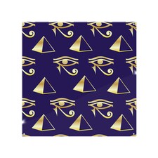 Gold Pyramid & Eye Of Horus Splash Back | White