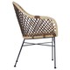 image 4 of Manado Natural Croco Rattan Armchair Brown