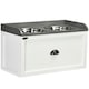 image 1 of PawHut Stainless Steel Raised Dog Bowl w/ 21L Storage Drawer, for Large Dogs