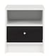 image 3 of Malibu Compact Bedside Cabinet with Side Table Storage | White | White & Set of 2 | 2