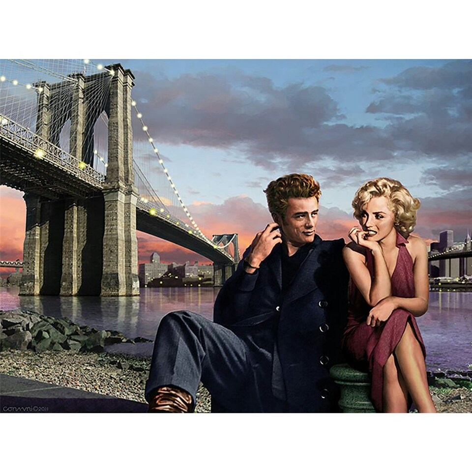 Chris Consani (Brooklyn Nights) 60x80x4cm Stretched Canvas Print
