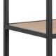 image 5 of Seaford  Bookcase with 1 Drawer and 5 Shelves in Black and Oak