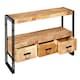 image 4 of Herica Industrial Vintage Mintis Large Tv Stand Brown