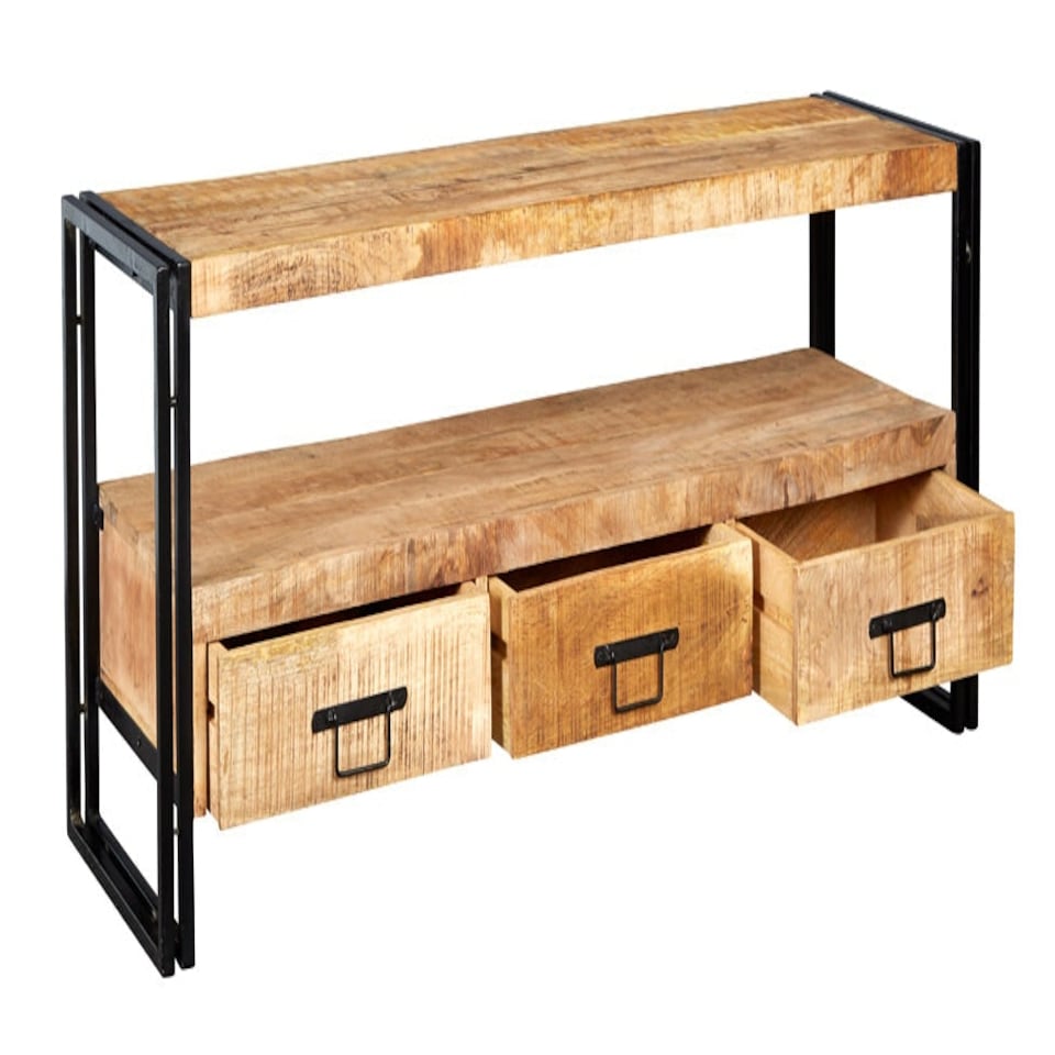 image 1 of Herica Industrial Vintage Mintis Large Tv Stand Brown
