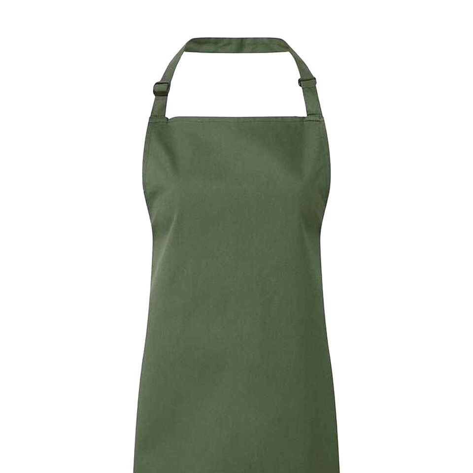 image 1 of Premier Unisex Adult Colours Full Apron | Green | Moss | One Size | 1
