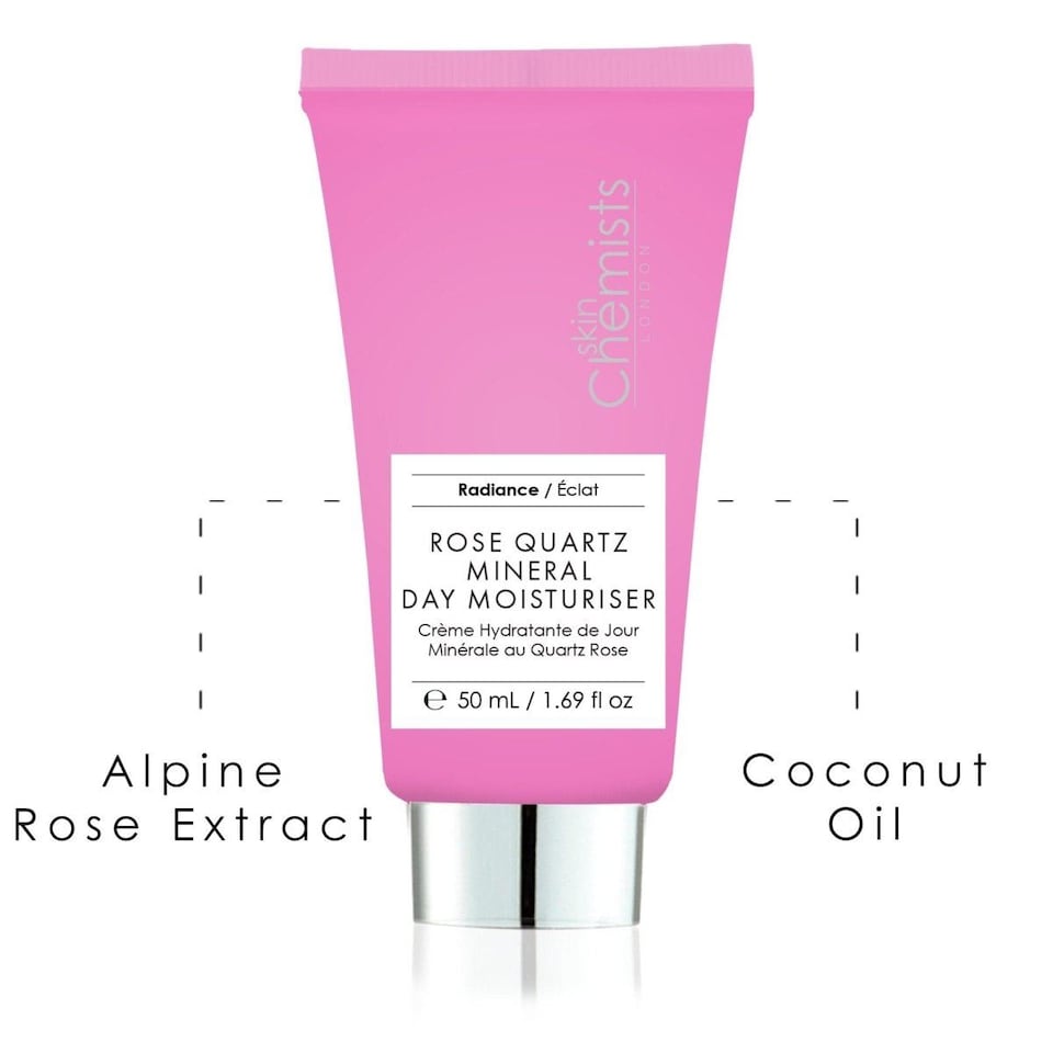 image 1 of skinChemists Rose Quartz Anti-Ageing Mineral Day Moisturiser 50ml for Loss of Firmness, Fine Lines, Wrinkles