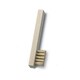 image 2 of Lessmann Spark Plug Brush 2 Row Brass Wire