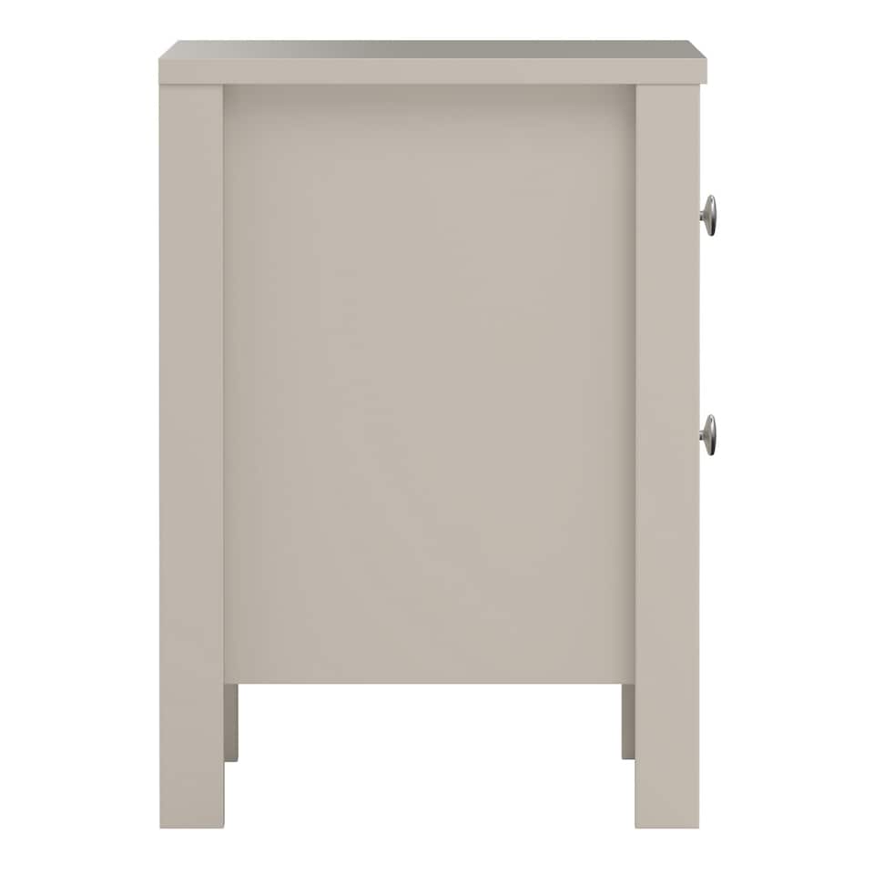 image 1 of Madrid Bedside Table 2 Drawers in Cashmere N/A
