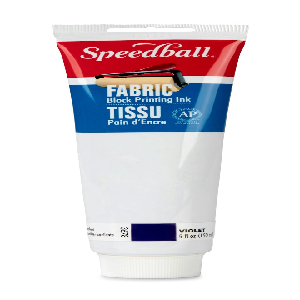 image 1 of Speedball Fabric Block Printing Ink, Violet, 5oz