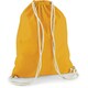 image 2 of Westford Mill Cotton Gymsac Bag - 12 Litres - Mustard - One Size Yellow | One Size