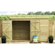 image 2 of 10 x 7 Garden Shed Pressure Treated T&G PENT Wooden Garden Shed - 1 Window + Double Doors (10' x 7' / 10ft x 7ft) (10x7)