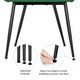 image 6 of Yaheetech Set of 2 Upholstered Dining Chairs with Velvet Fabric Green