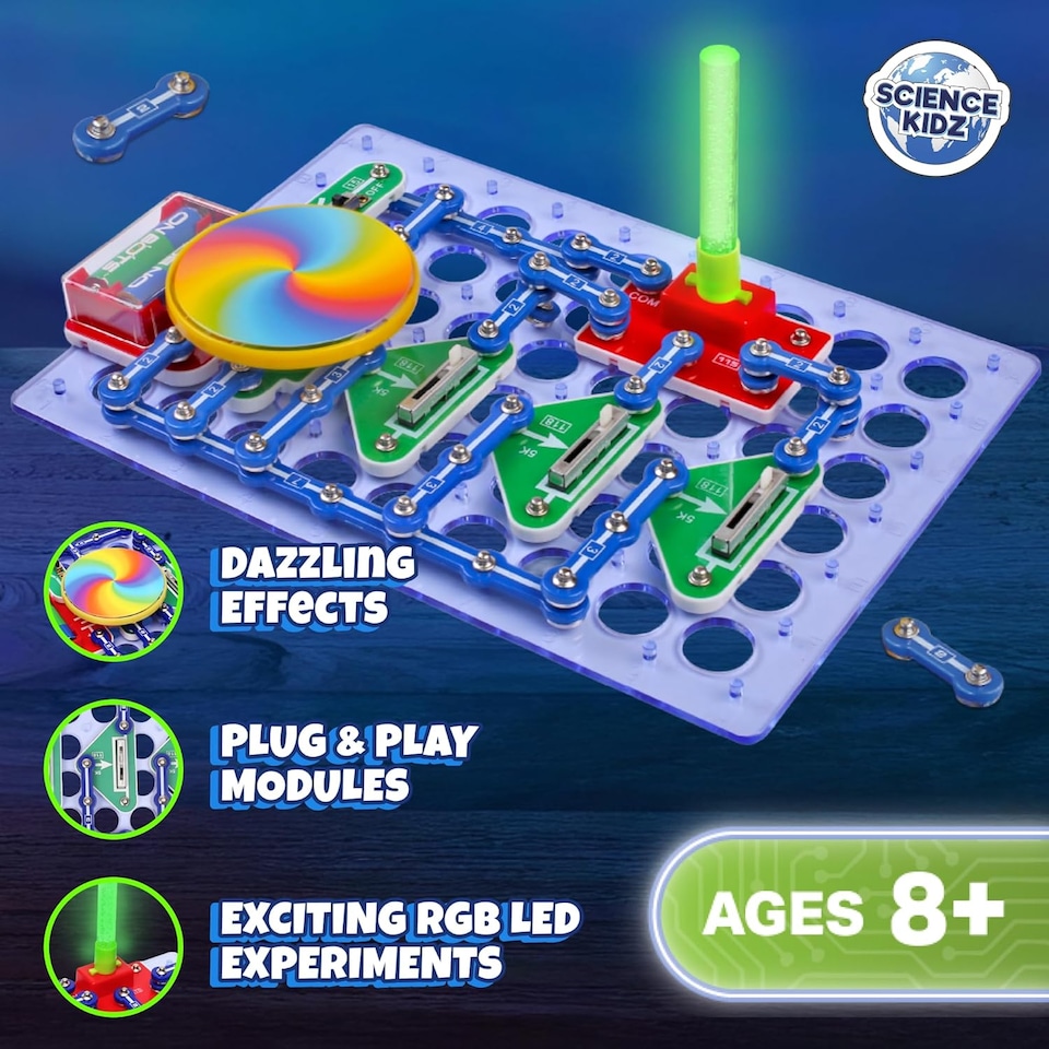 image 1 of Science Kidz Electro Snaps Light & Colour Set