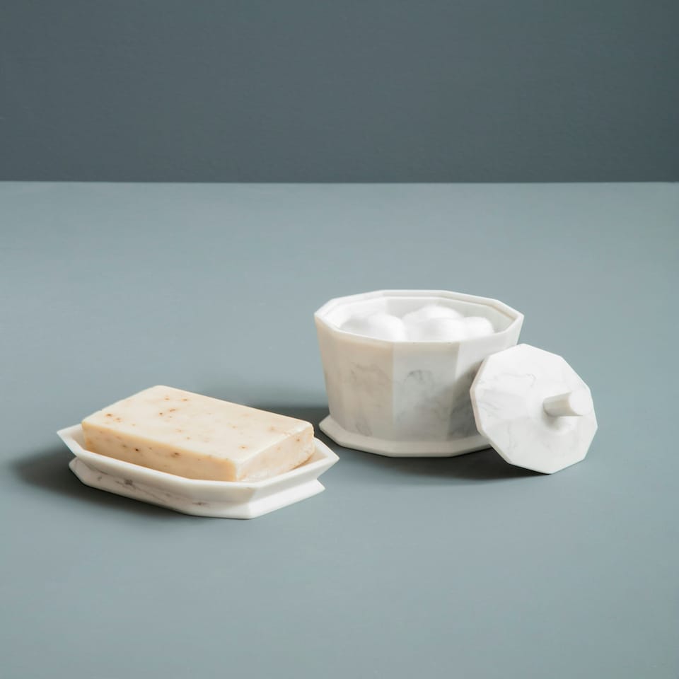 image 1 of Riviera Grey Cotton Jar