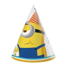 Minons Paper Party Hats - Pack of 6