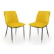 image 1 of Celeste Premium Mustard Dining Chairs - Set of 2