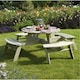 image 1 of Deluxe Round Picnic Garden Table