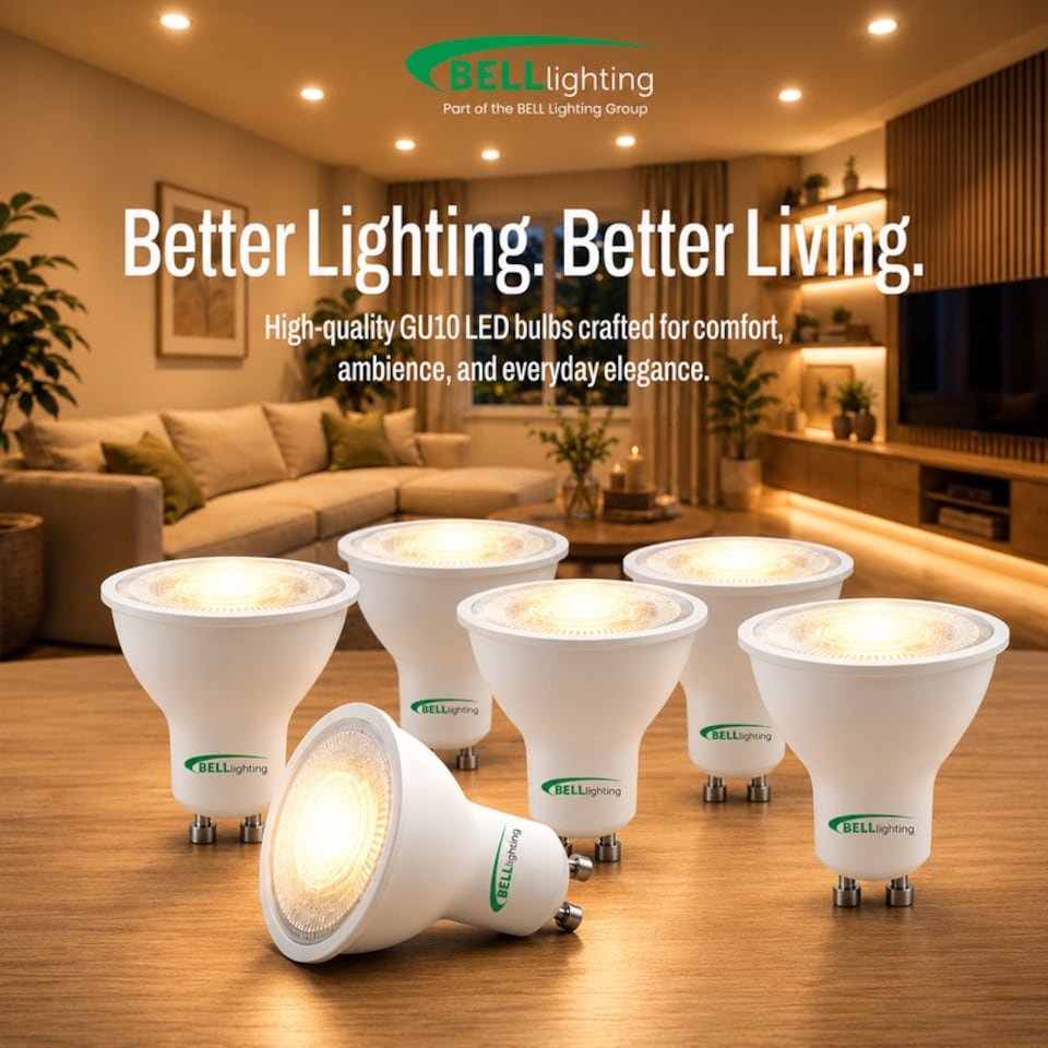 image 1 of BELL Lighting GU10 Dimmable LED Spotlight 4.4W Light Bulbs Warm White 2700K