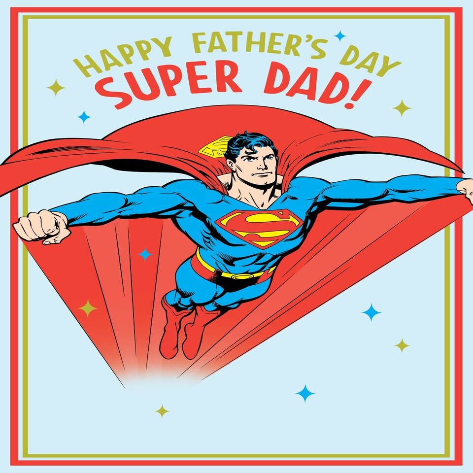 image 1 of Superman 'Super Dad!' Father's Day Card
