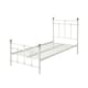 image 6 of Bayford Traditional Vintage Style White Metal Bed Frame (Single)