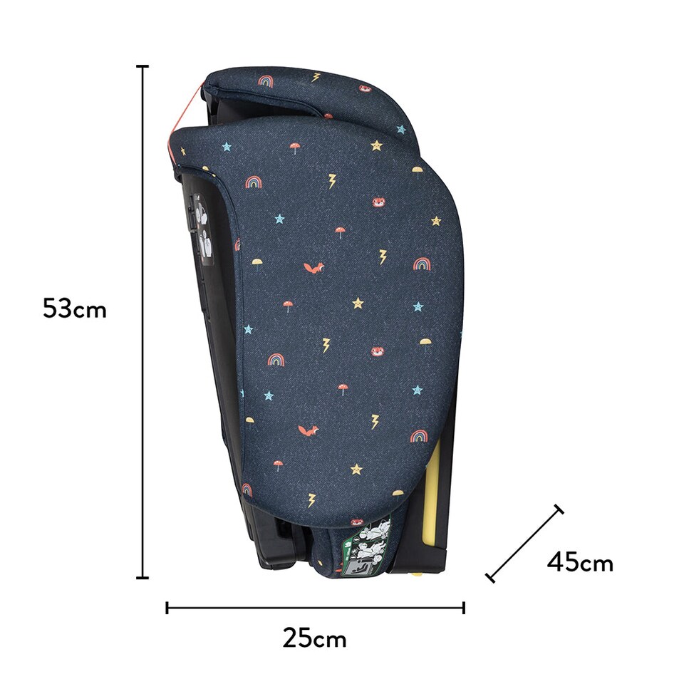 image 1 of Cosatto On The Go iSize Travel Car Seat Lightweight Foldable Booster, Quick Fit, R129 Safety